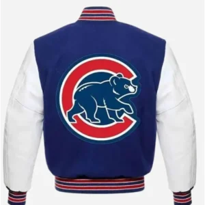 Chicago Cubs Letterman Jacket Back Look
