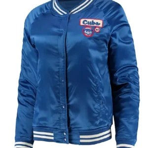 Chicago Cubs New Era Royal Satin Jacket
