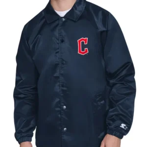 Cleveland Guardians Retro Logo Coaches Jacket