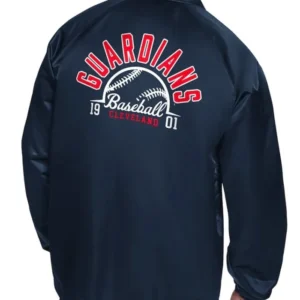 Cleveland Guardians Retro Logo Coaches Jacket On Sale
