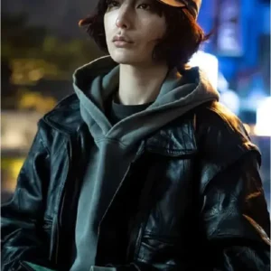 Climax 2026 Im Jin-ah Black Leather Jacket