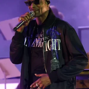 Coachella 2026 Snoop Dogg Black Jacket For Men