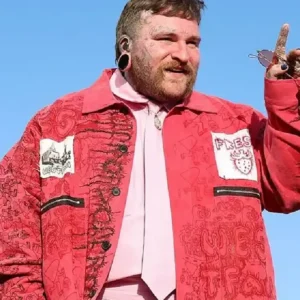 Coachella 2026 Teddy Swims Red Coat