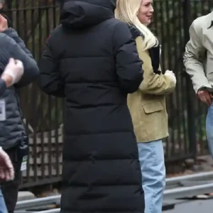 Count Me Lies 2026 Shailene Woodley Quilted Puffer Coat Back Look