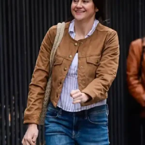 Count Me Lies Shailene Woodley Brown Denim Jacket For Women