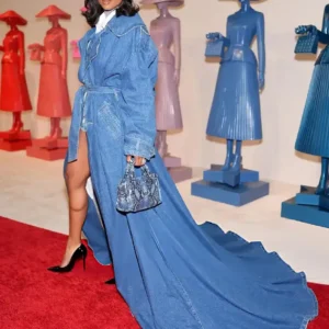 Devil Wears Prada 2 NYC Premiere Ciara Denim Coat Sale For Women