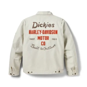 Dickies Harley Davidson Quilted Jacket Back