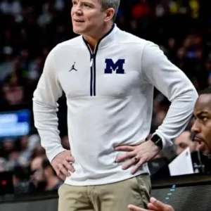 Dusty May Michigan Wolverines Half-Zip Sweatshirt