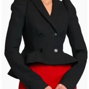 Eleanor TV Series Imperfect Women 2026 Black Puff Sleeve Blazer For Women