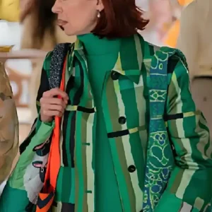 Elsbeth S03 Carrie Preston Green Printed Coat