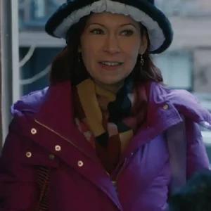 Elsbeth S03 Carrie Preston Pink Puffer Coat