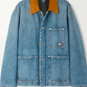 Euphoria S03 Jacob Elordi Blue Denim Jacket Front