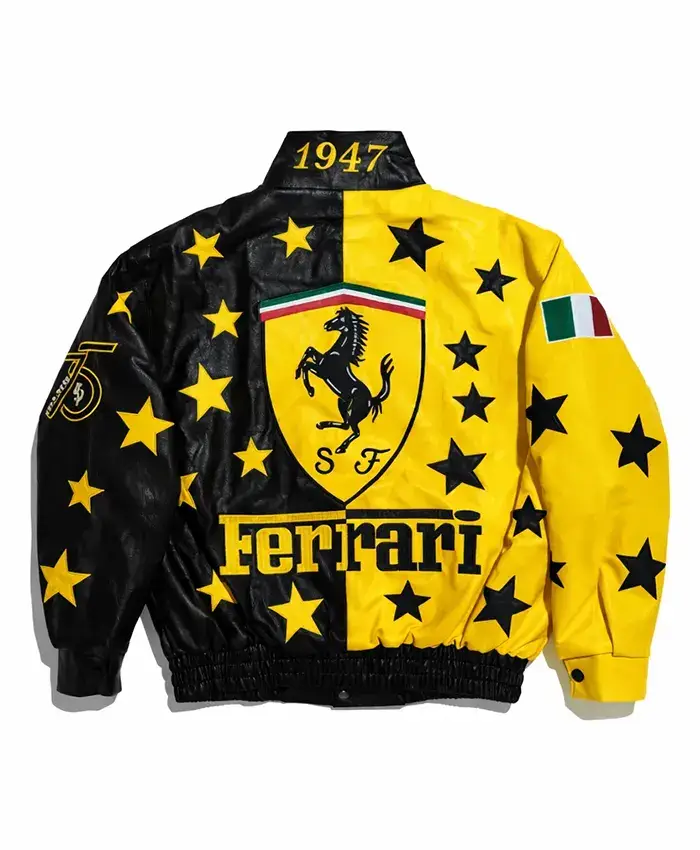 Ferrari Enzo F1 Racing Leather Jacket - For Sale