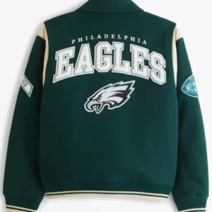 Fly Eagles Fly Philadelphia Eagles Varsity Jacket Back