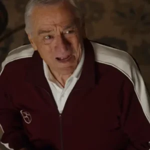 Focker In Law 2026 Robert De Niro Maroon Track Jacket