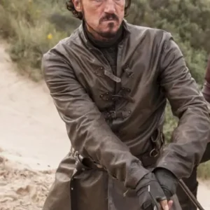 Game Of Thrones S07 Bronn Brown Leather Jacket For Men
