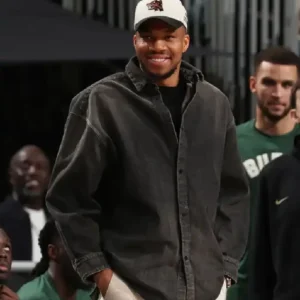 Giannis Antetokounmpo 2026 Black Denim Jacket