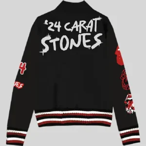 Hackney Diamonds Tour Tongue Varsity Jacket For Men and Women
