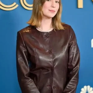 Hannah Einbinder NBCUniversal Leather Jacket On Sale