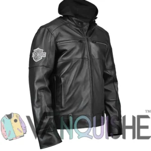 Harley Davidson Swingarm Leather Jacket Side Look