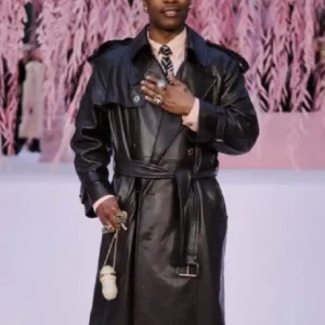 Haute Couture SS26 ASAP Rocky Leather Coat On Sale