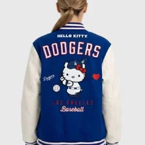 Hello Kitty Dodgers Varsity Jacket On Sale