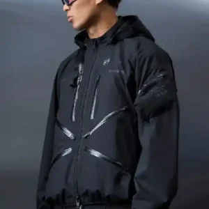 Hideo Kojima Acronym Drawbridge Black Jacket For Sale