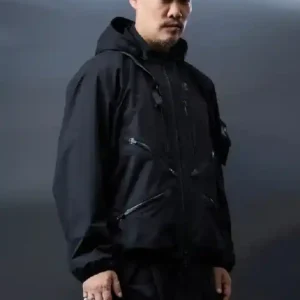 Hideo Kojima Acronym Drawbridge Black Jacket On Sale