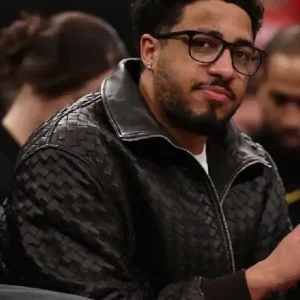 Indiana Pacers Vs Chicago Bulls Tyrese Haliburton Leather Jacket For Men