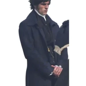 Jacob Elordi Wuthering Heights Black Floor Wool Long Coat