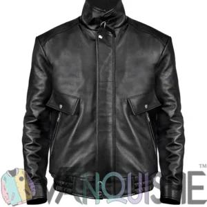 Johnny Depp Black Mass Leather Jacket Front