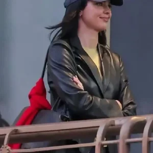 Kendall Jenner 2026 Black Leather Jacket For Women