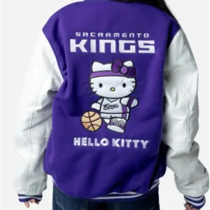 Kings Hello Kitty Varsity Jacket Back Look