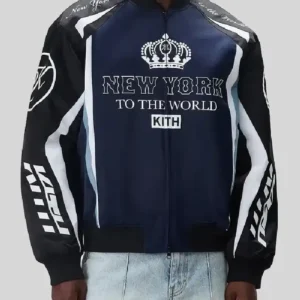Kith Roy Racing Nylon Navy and Black Bomber Jacket