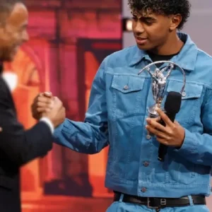Lamine Yamal Laureus World Awards Denim Jacket For Men