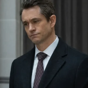 Law and Order S25 Hugh Dancy Black Coat For Men