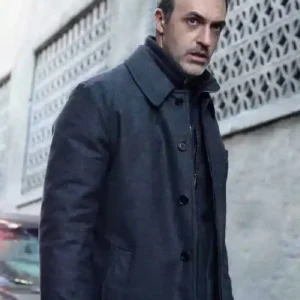 Law and Order S25 Reid Scott Grey Wool Coat On Sale