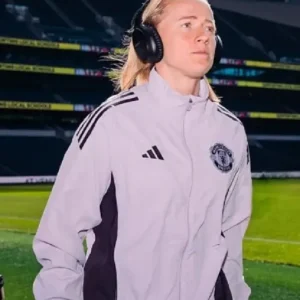 Lea Schuller Barclays Women’s Super League Match 2026 Manchester United White Jacket