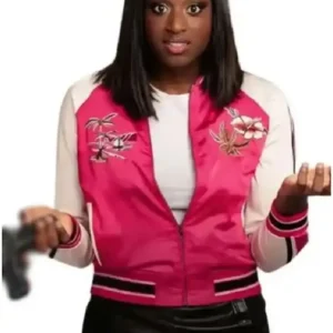 L’infiltrée 2026 Maxime Pink Varsity Jacket