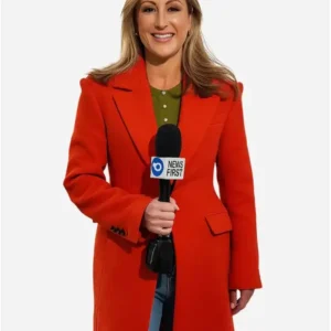 Liz Cantor 10 News First Red Coat