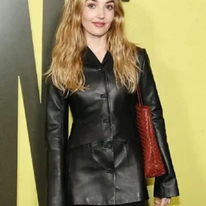 Lorne Premiere Chloe Fineman Leather Jacket
