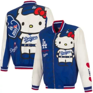 Los Angeles Dodgers Hello Kitty JH Design Jacket Men and Women