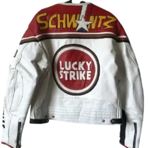 Lucky Strike Racing White and Red Jacket Back