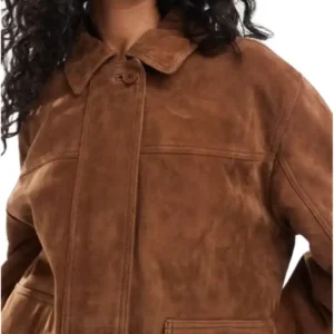 Lucy Freyer Adults Suede Leather Jacket For Women