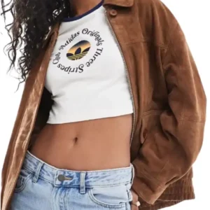 Lucy Freyer Adults Suede Leather Jacket On Sale