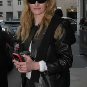 MFW 2026 Sarah Pidgeon Leather Jacket On Sale