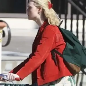 Margos Got Money Troubles Elle Fanning Fringe Jacket Letf