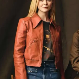 Margo’s Got Money Troubles Elle Fanning Leather Jacket