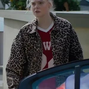 Margos Got Money Troubles Elle Fanning Leopard Jacket
