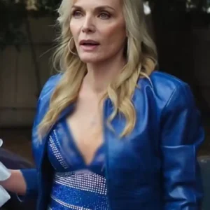 Margos Got Money Troubles Michelle Pfeiffer Blue Leather Jacket